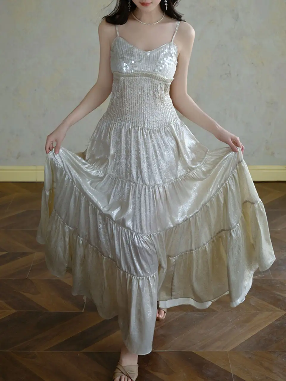 Embroidered Long Dress
