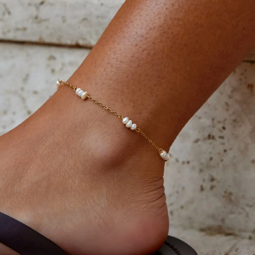 Pearl Adjustable Anklet