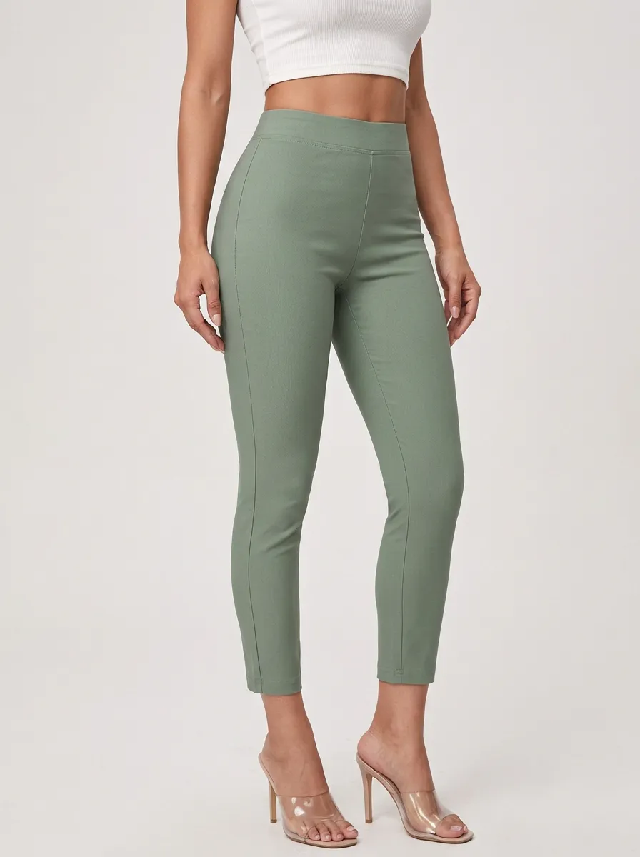Relaxed-Fit Mid-Rise Stretch Women's Stretch Mid-Rise Pants
