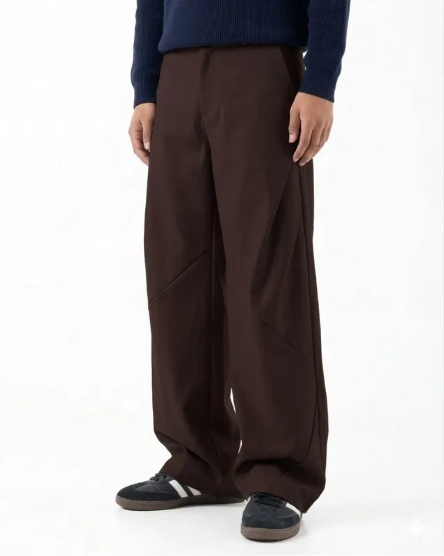 Pleated Straight Pants