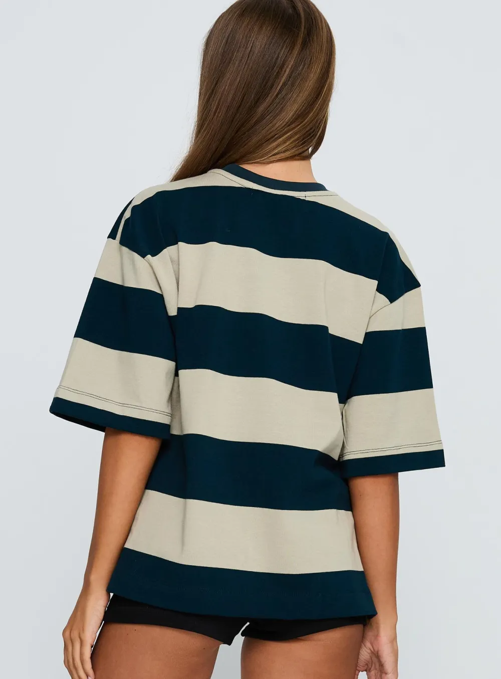 Midnight Blue Oversized Graphic Tee