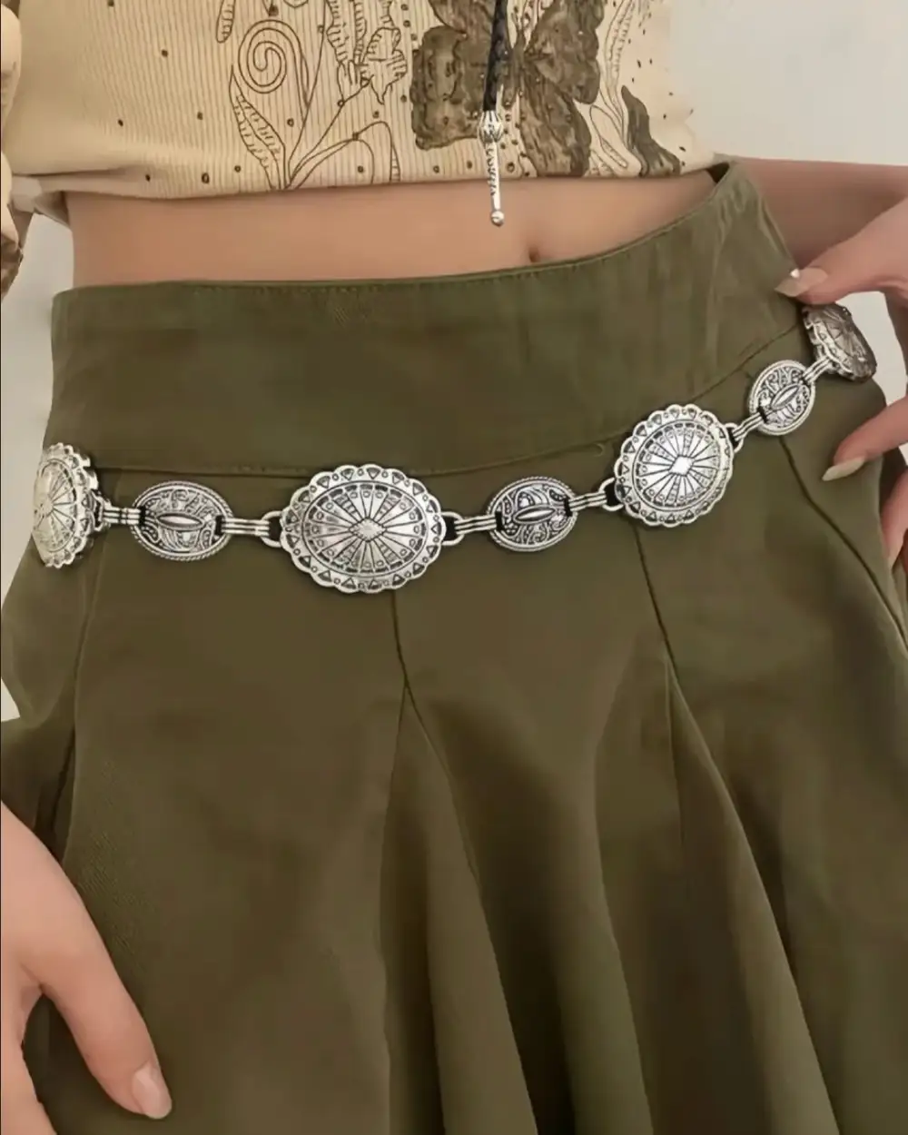 Vintage Statement Waist Chain Belt