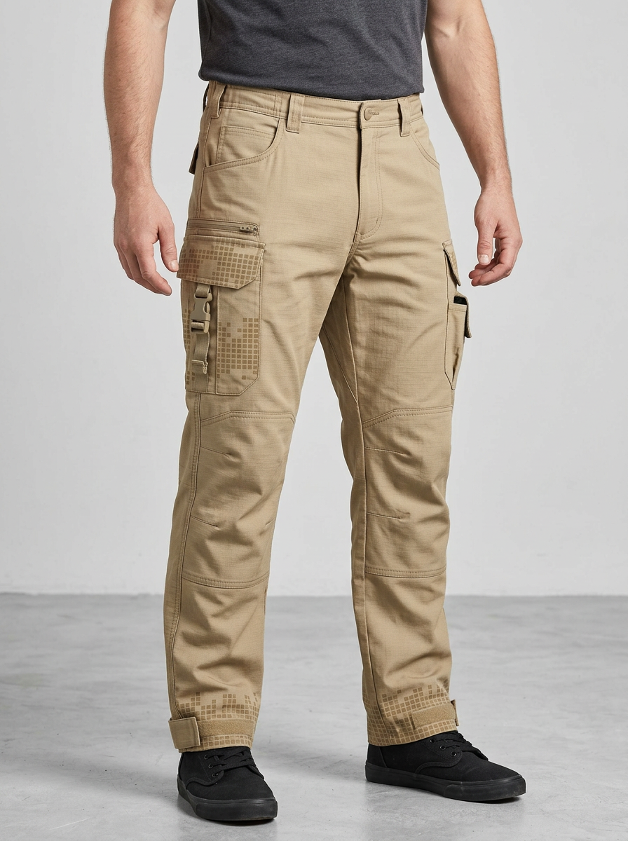Unisex Tactical Pixel Camo Cargo Work Pants