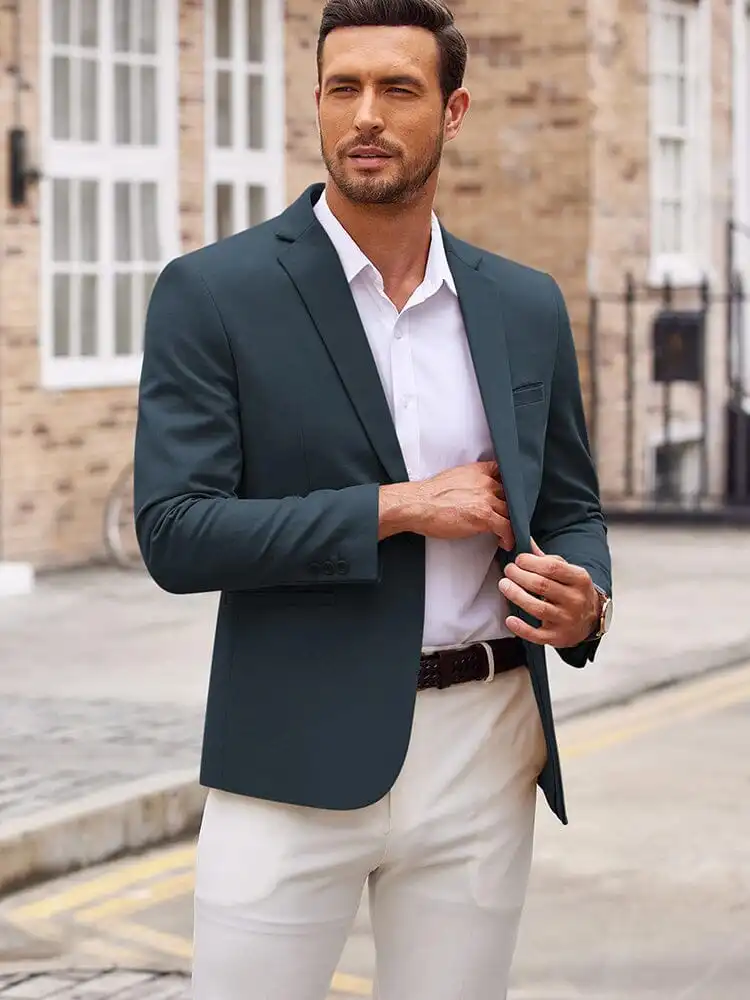 Travel Casual One Button Suit Jacket Coat
