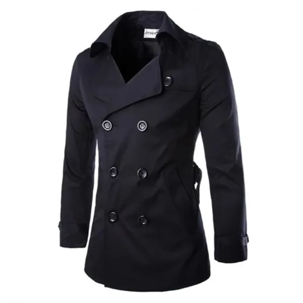 Slim Fit Mid-Length Trench Coat