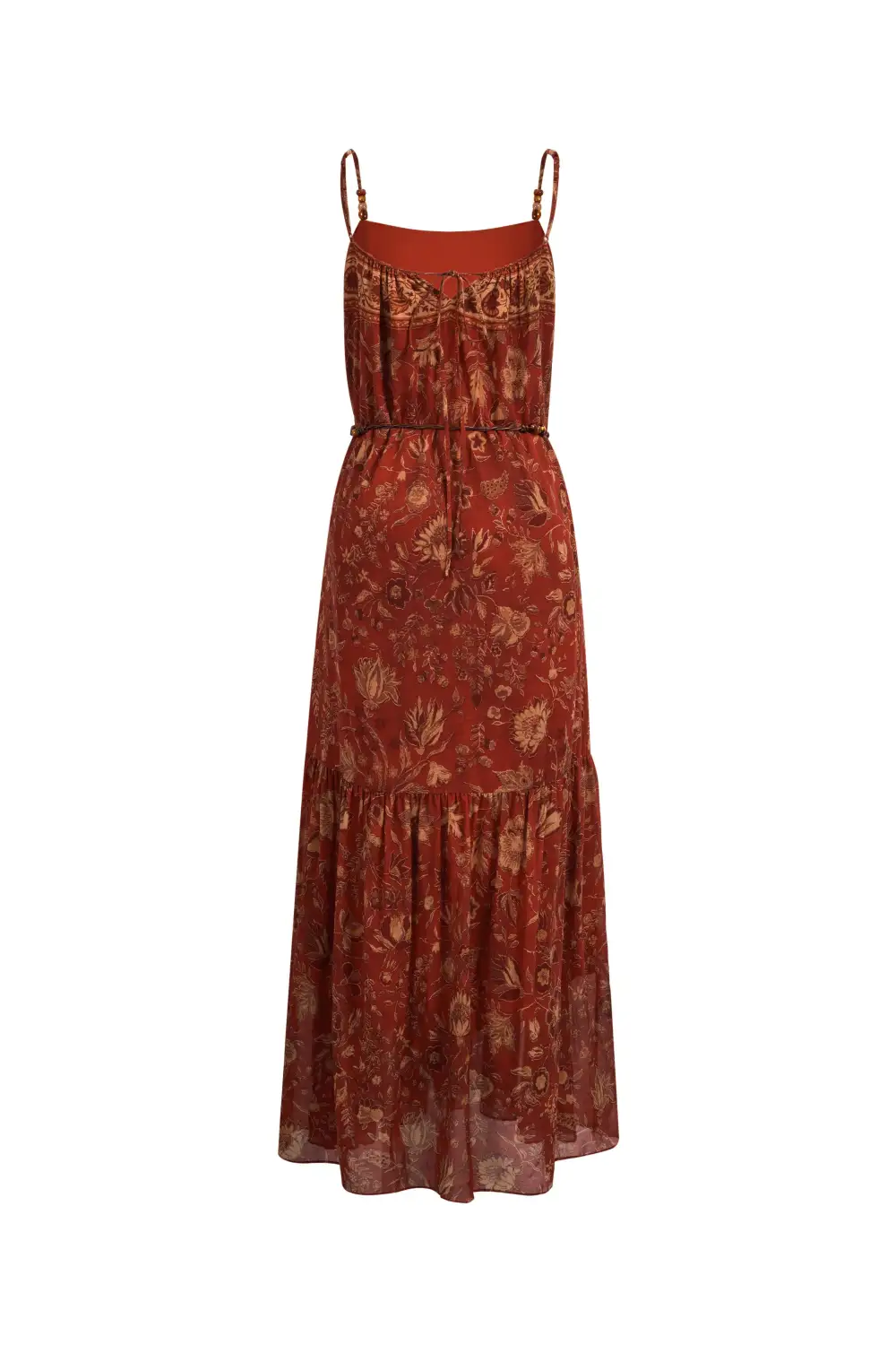 Hand-Painted Floral Maxi Dress