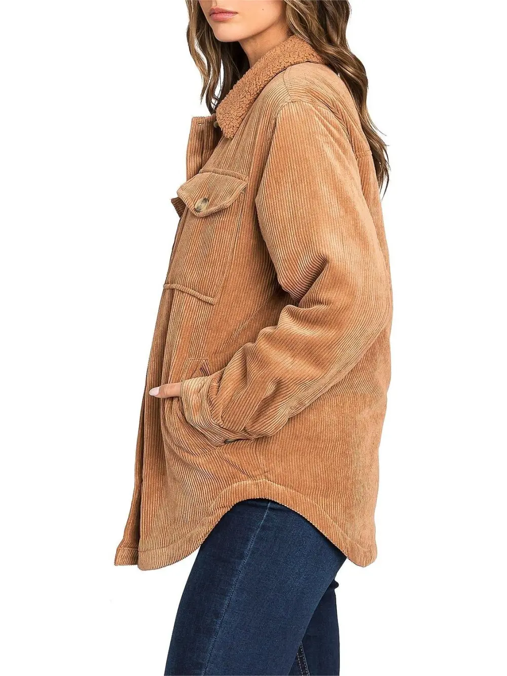 Casual Corduroy Shaket