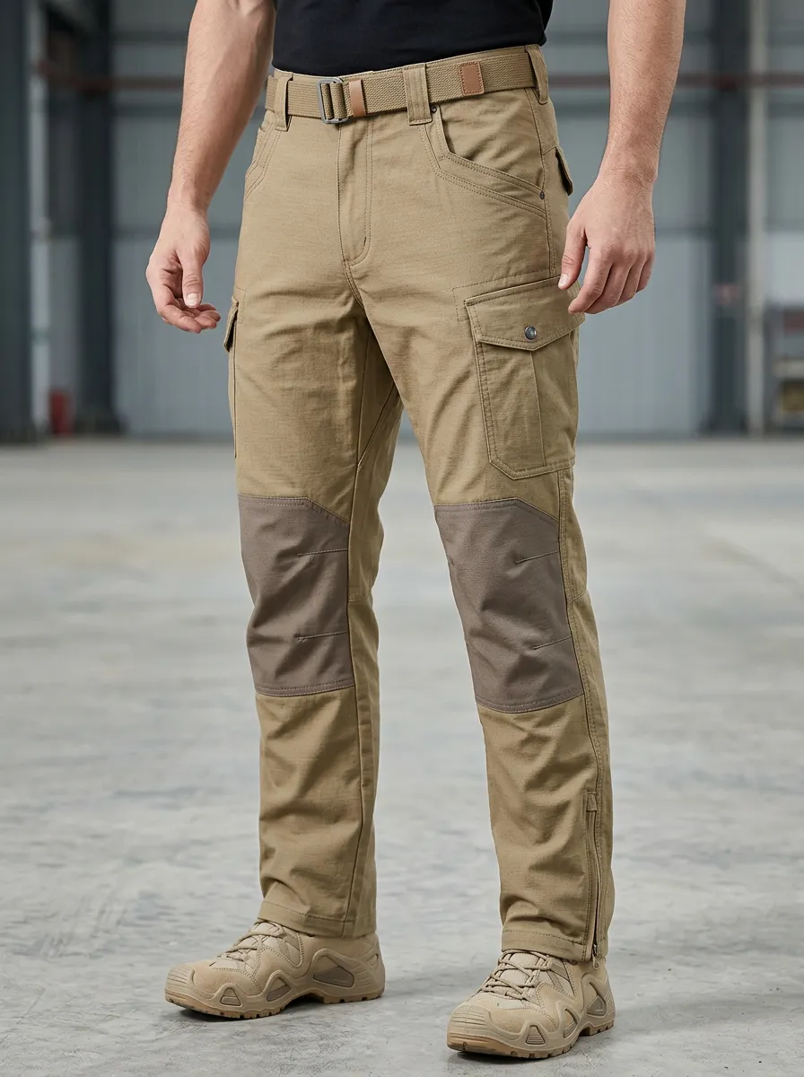 Field Utility Multi-Pocket Cargo Pants with Field-Inspired Detailing