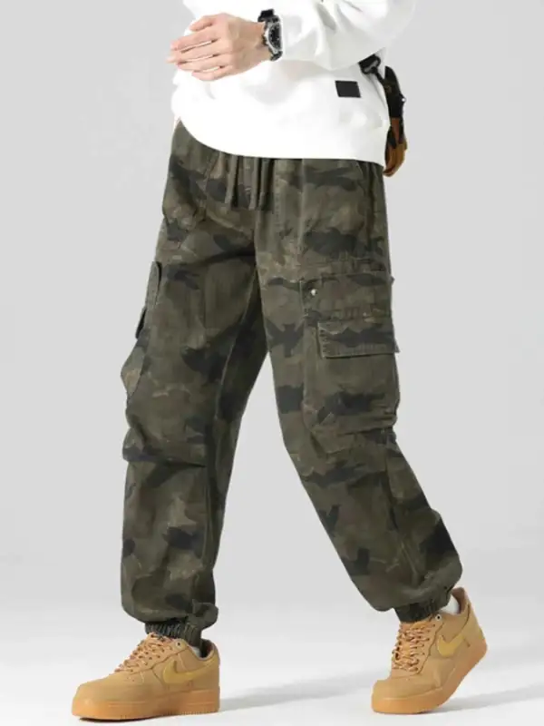 Camouflage Cargo Pants with Multi-Pocket