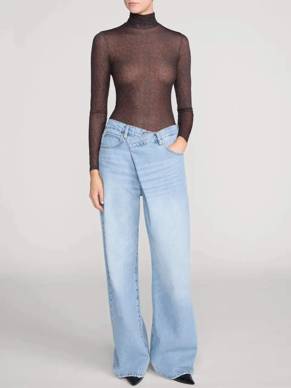 Fitted Turtleneck Blouse