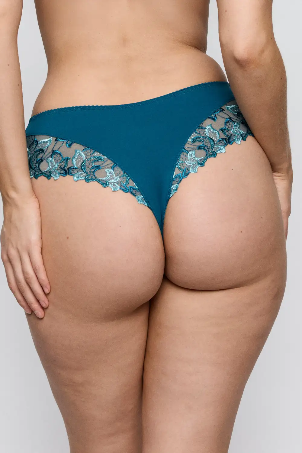 Women's High Cut Flat Seams Cotton Gusset Cotton Supportive Fit Tanga Panty