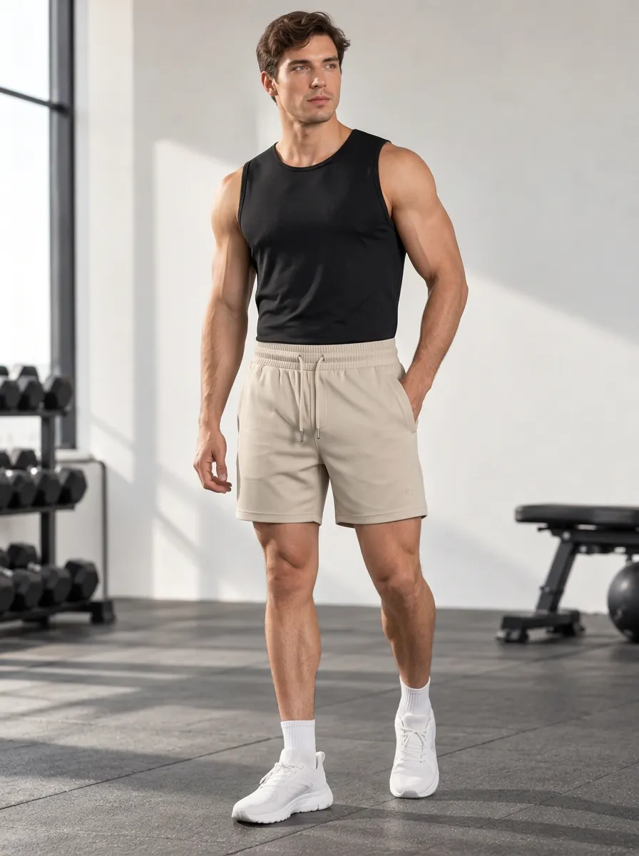 Men's Balanced Printed Gym Shorts
