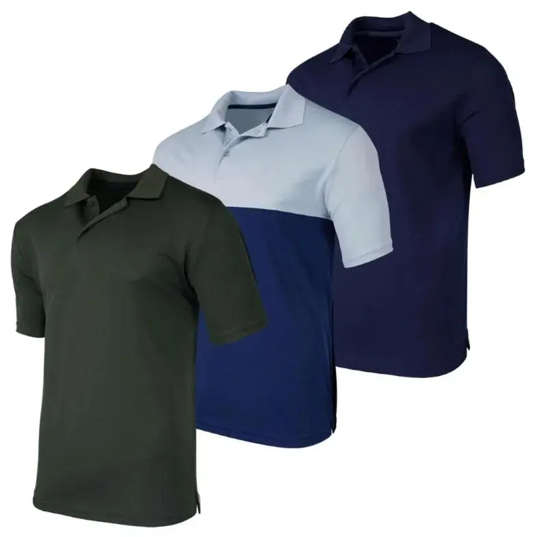 Men's Quick-Dry Short Sleeve Athletic Performance Polo Shirt (Available In Big & Tall)