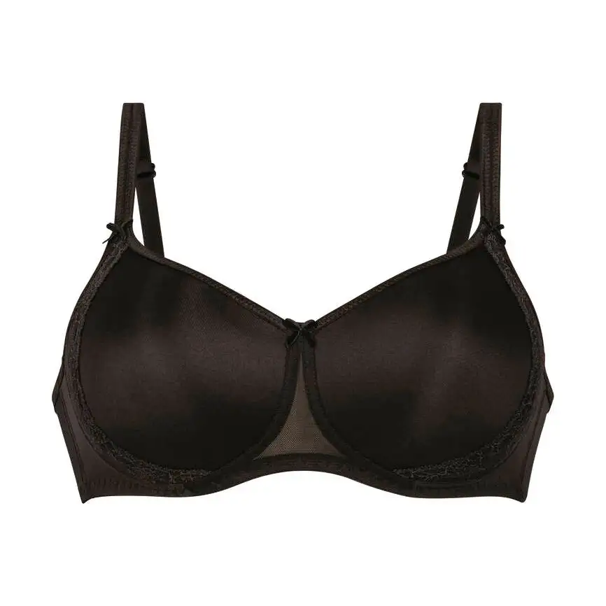Women's Wireless Padded Seamless Lace Smoothing Bra