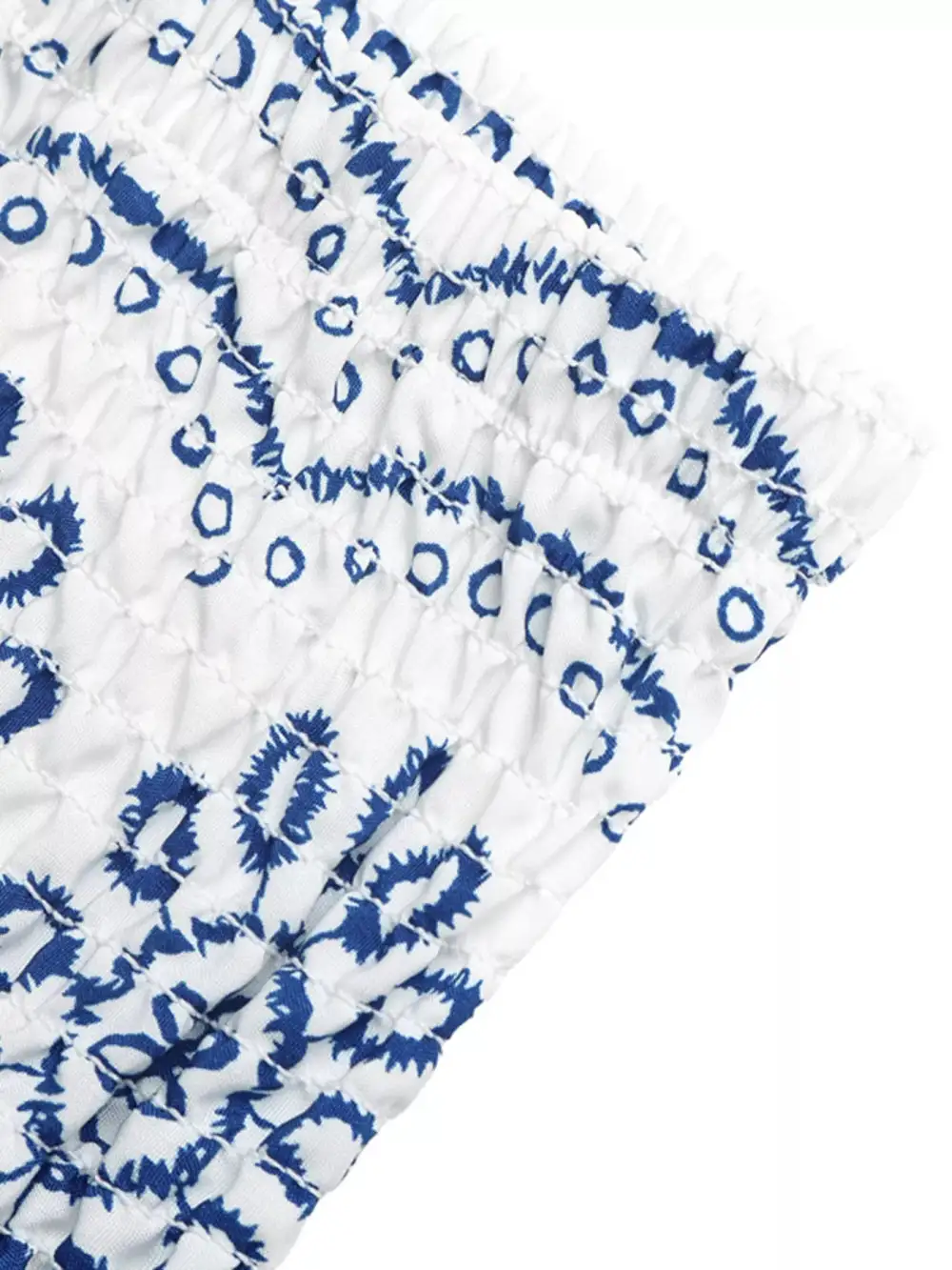 Chic Smocked Printed Skirt