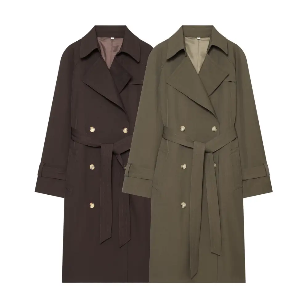 Polished Layered Trench Coat