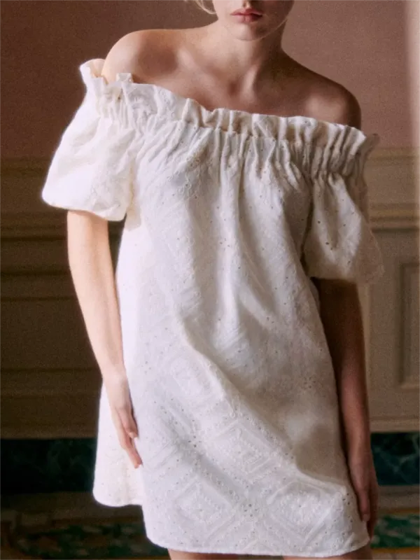 Neckline With Ruffle Dresses