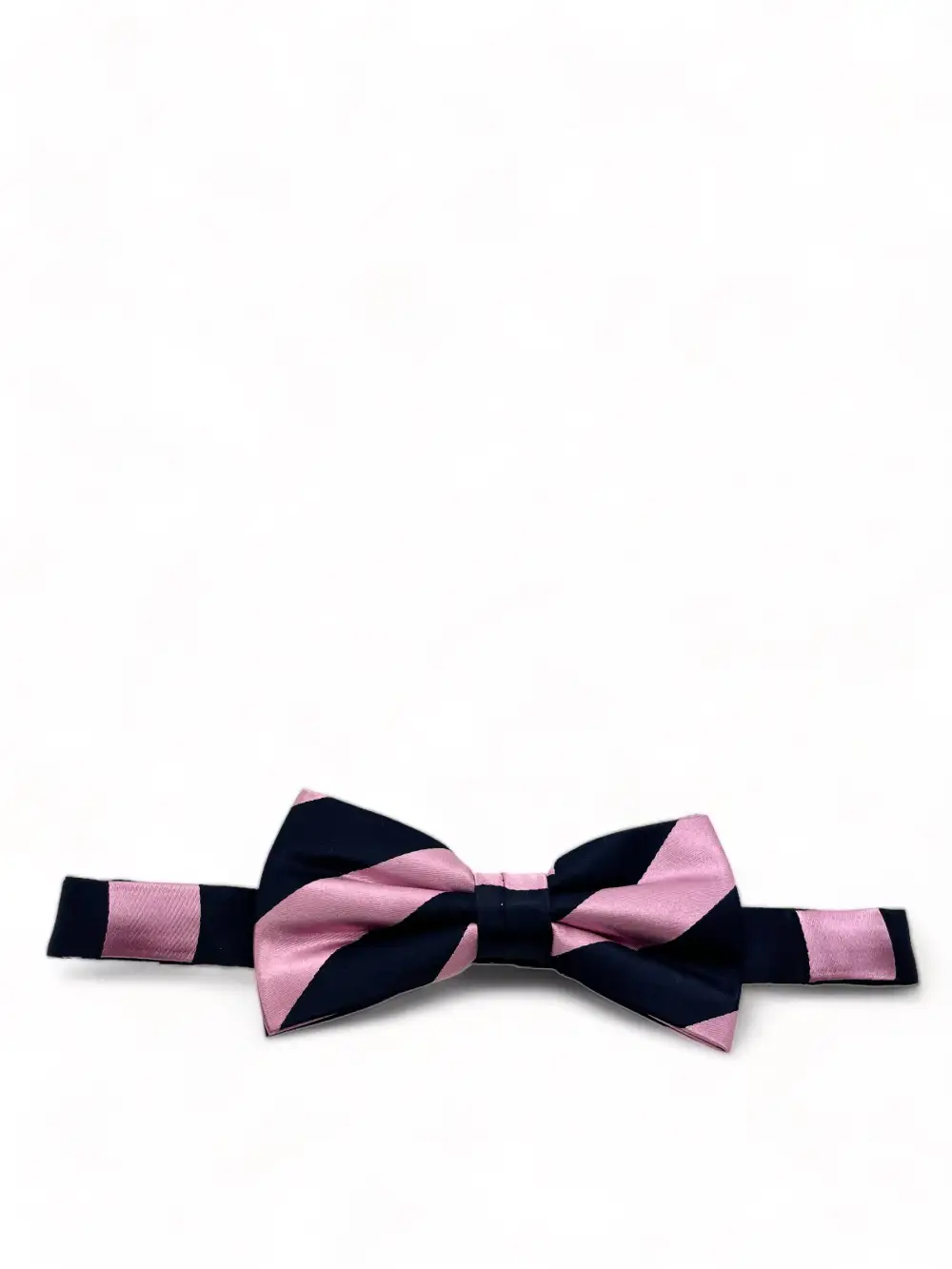 Formal Striped Silk Bow Tie