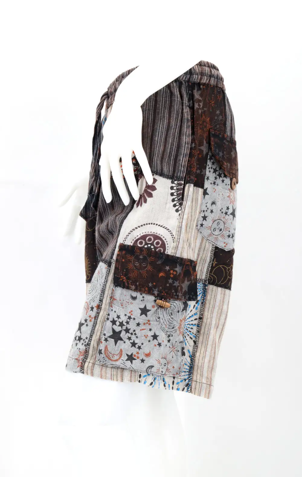 Women's Harem Cargo Patchwork Shorts