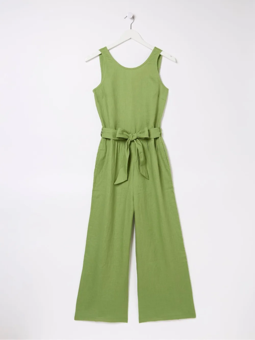 Liz Green Linen Jumpsuit