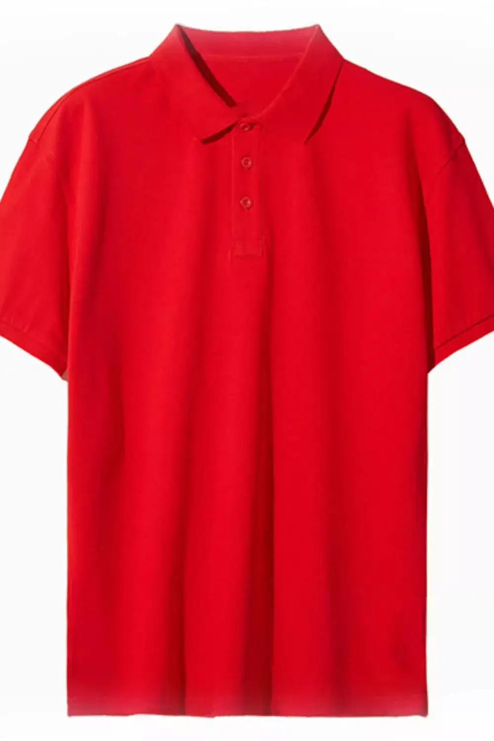 Button-Detail Polo Shirt