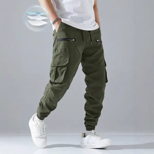 Men's Slim Cargo Pockets Cargo Pants
