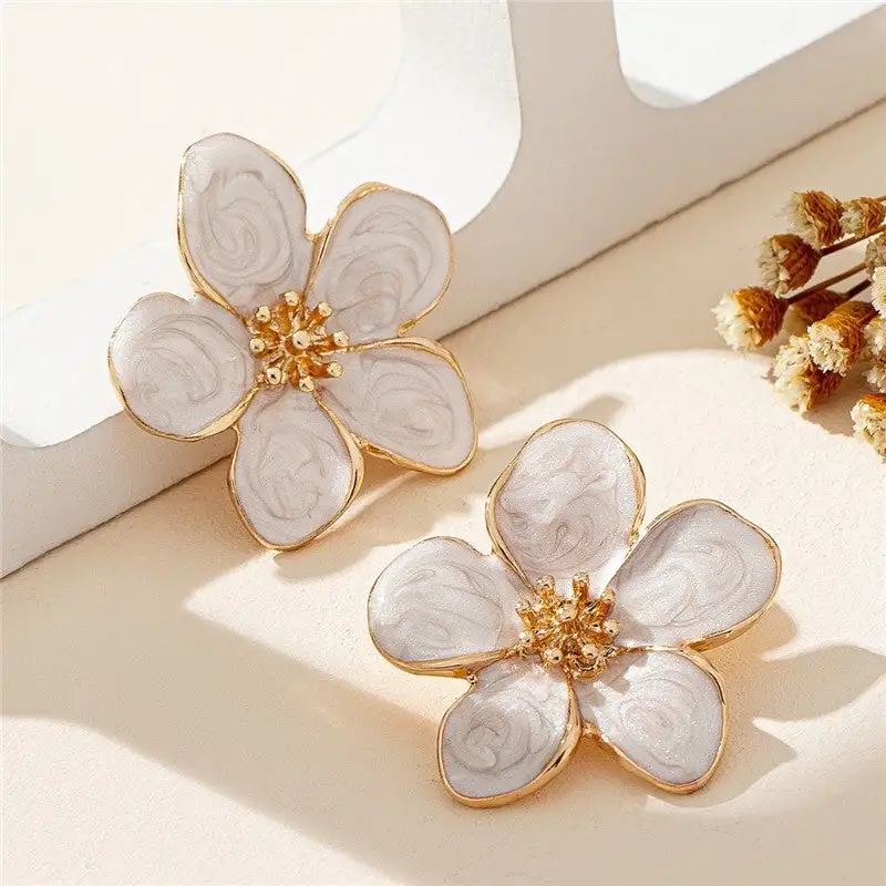Playful Floral Statement Earrings