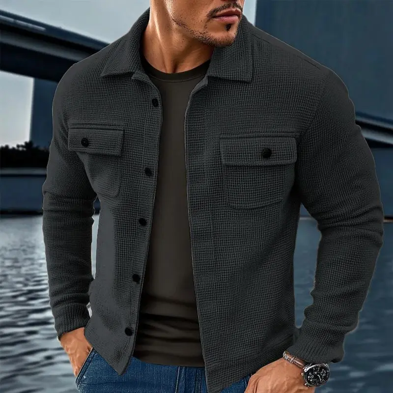 Waffle Button Jacket