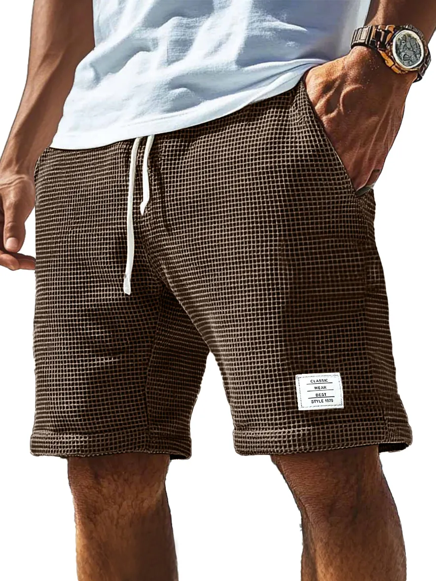 Everyday Textured Knit Drawstring Shorts