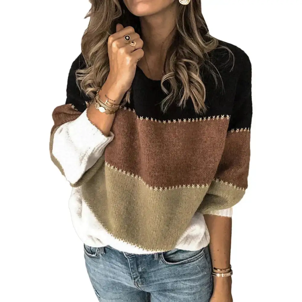 Patterned Knit Everyday Sweater