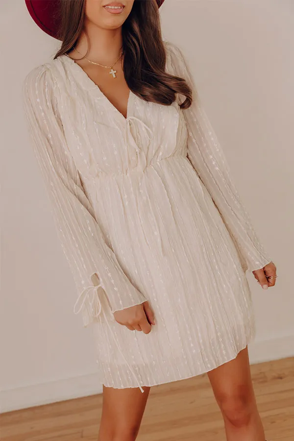 Mini Dress with Embroidery