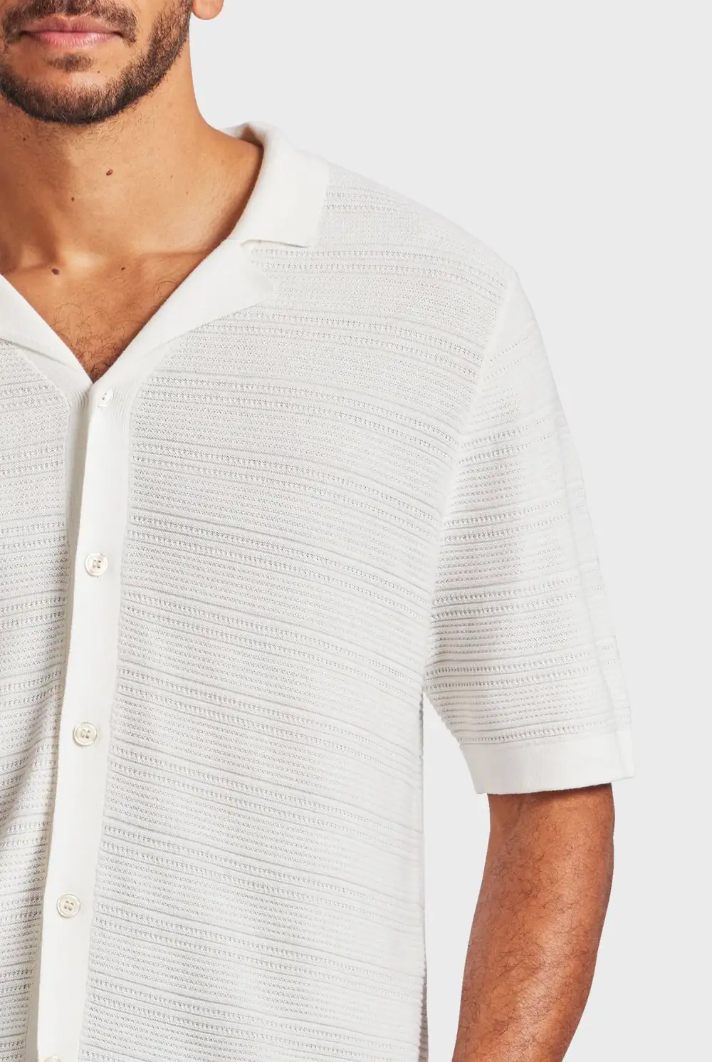 Revere Collar Knit Shirt
