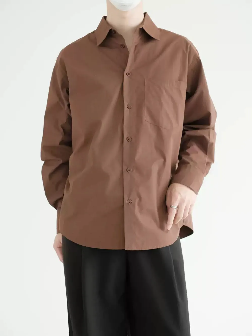Solid Pocket Shirt