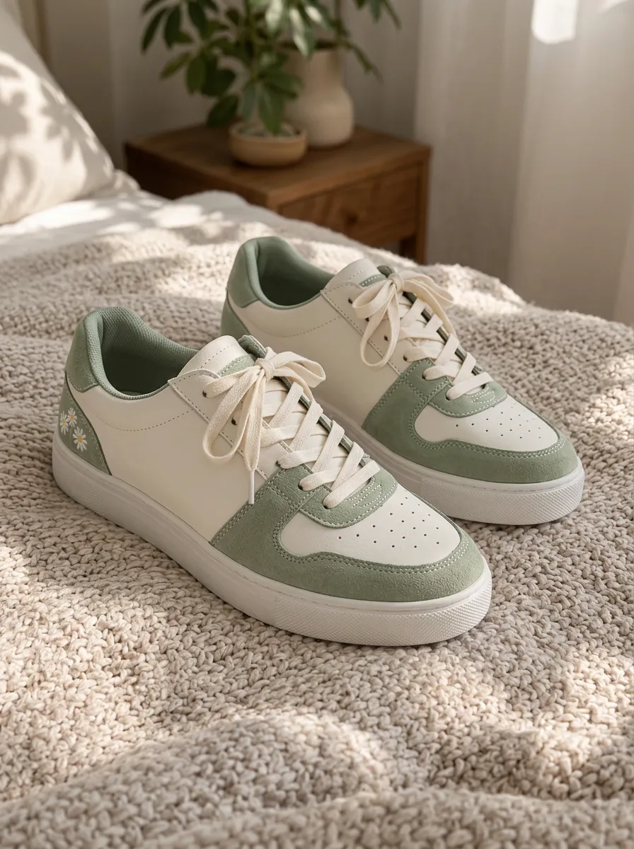 Women's Modern Floral Daisy Skate Shoes