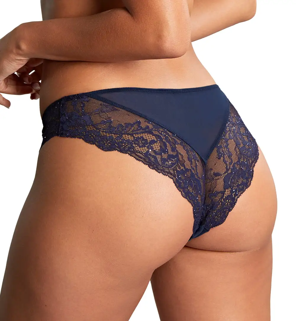 Low-Rise Lace Brazilian Brief Panty
