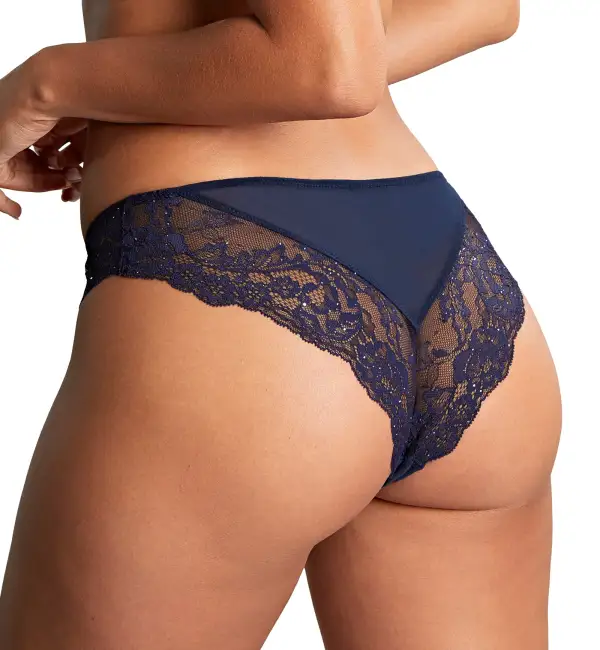 Low-Rise Lace Brazilian Brief Panty