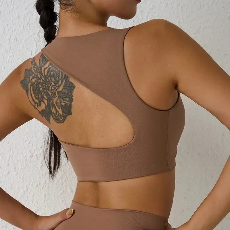 Sports Bra with Asymmetric Back