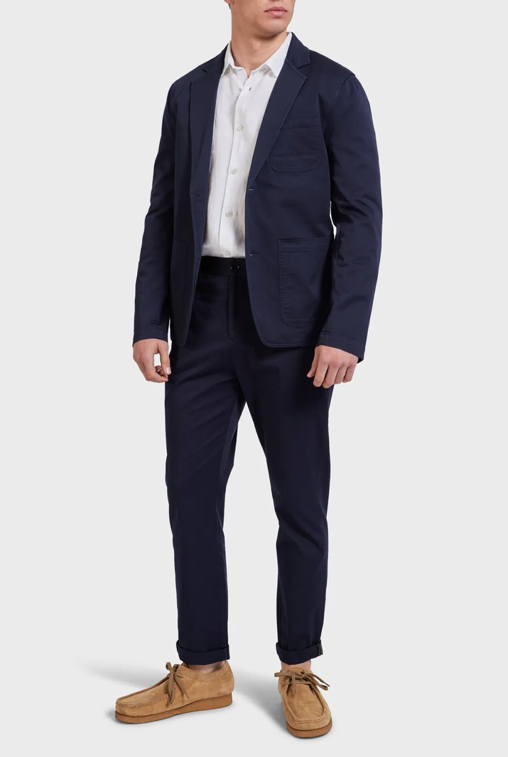 Stone Cotton Blazer