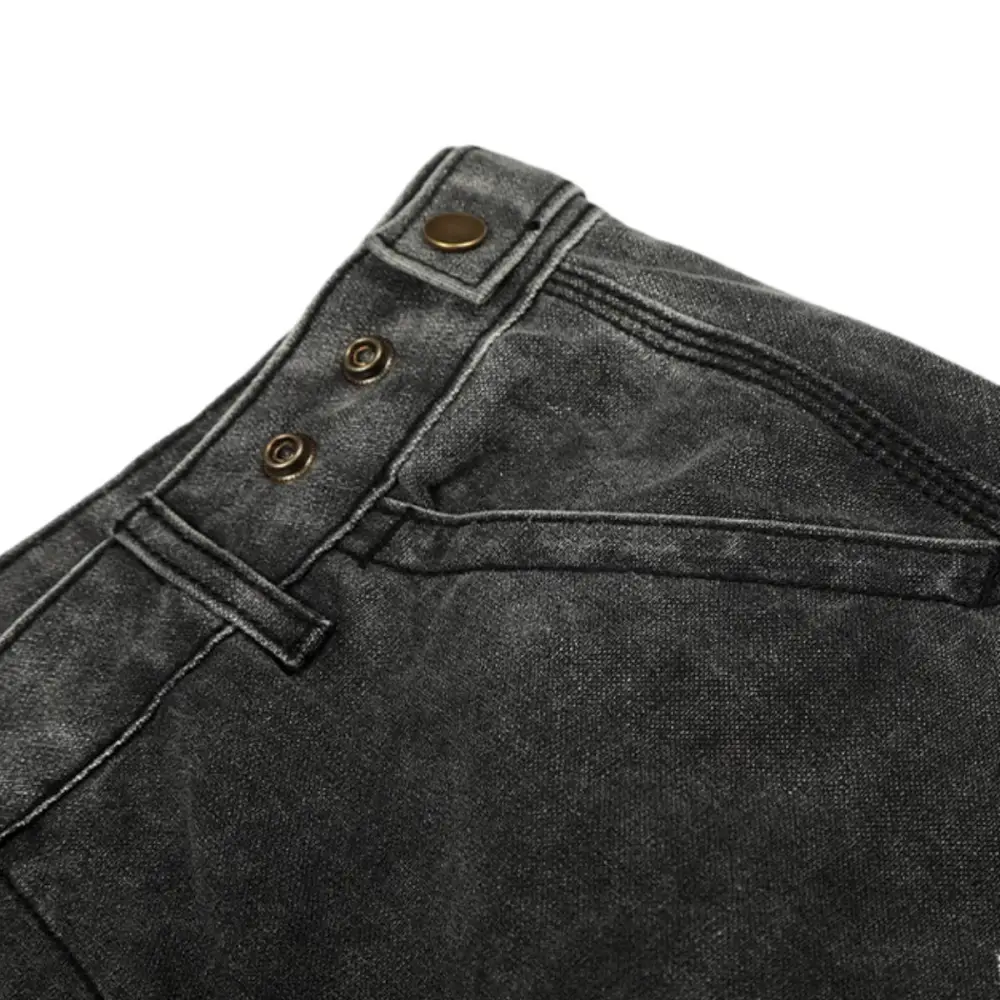Baggy Cargo Splatter Print Denim Jeans