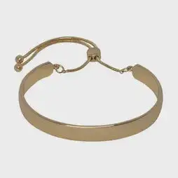 Smooth Plain Cuff Slider Bracelet