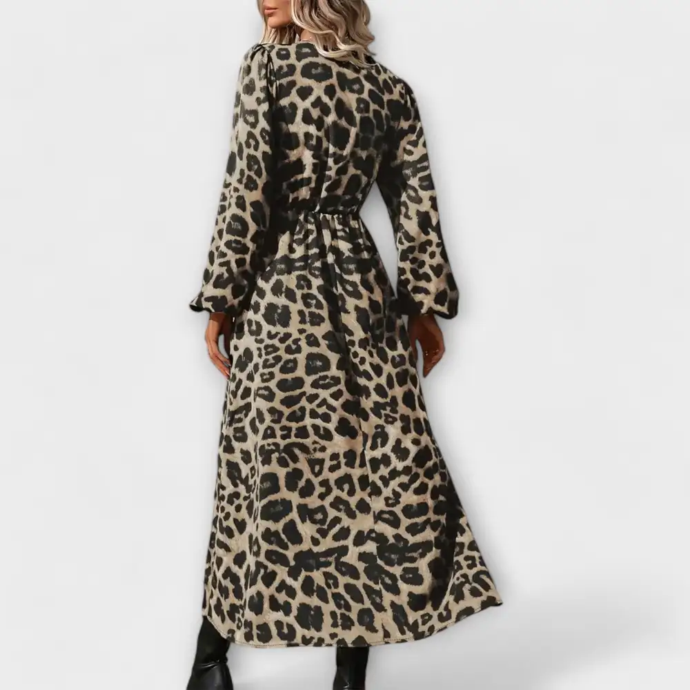 Check Pattern Printed Relaxed Casual Dress