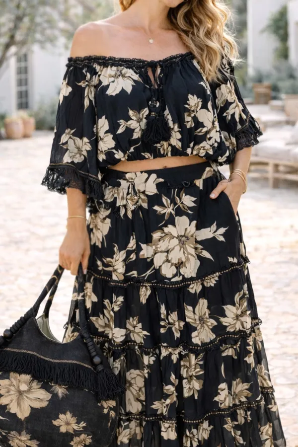 Travel Everyday Casual Floral Skirt