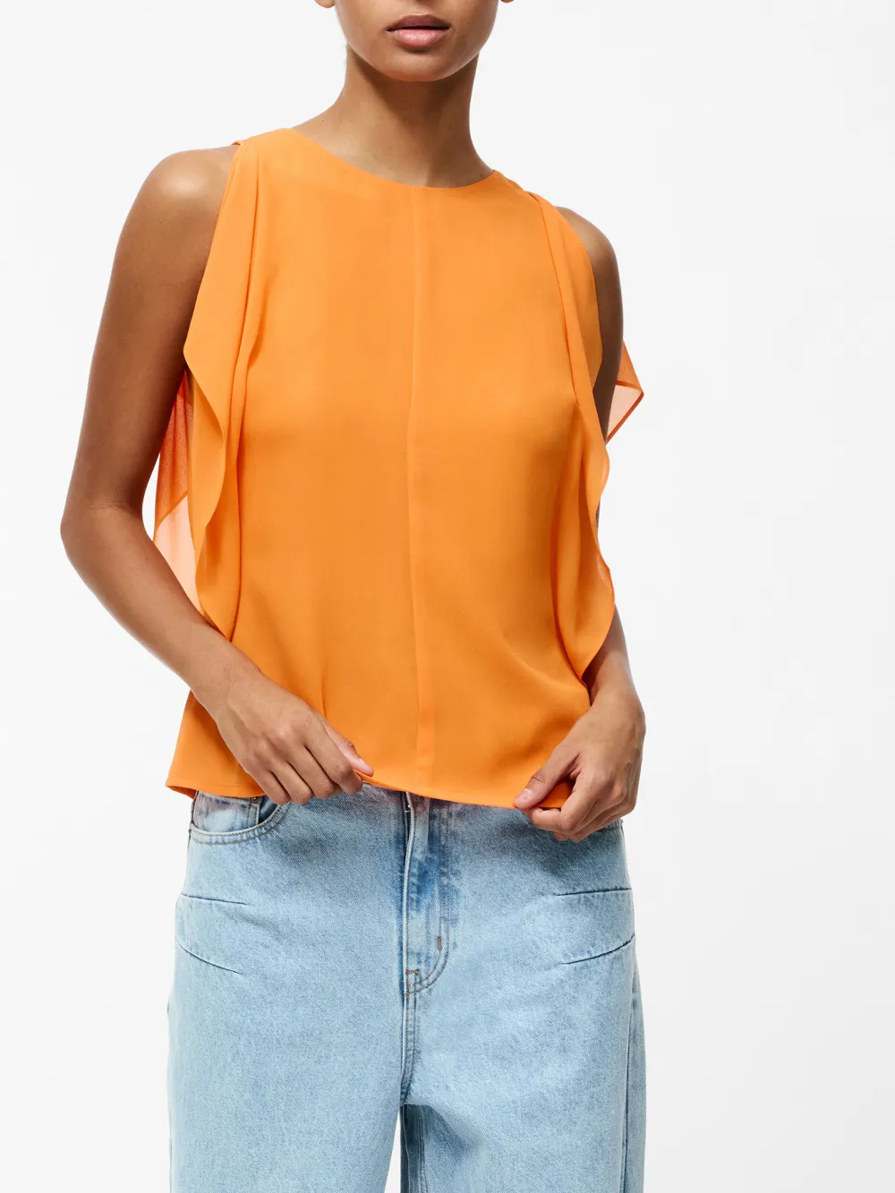 Casual All-Match Solid Color Sleeveless Top
