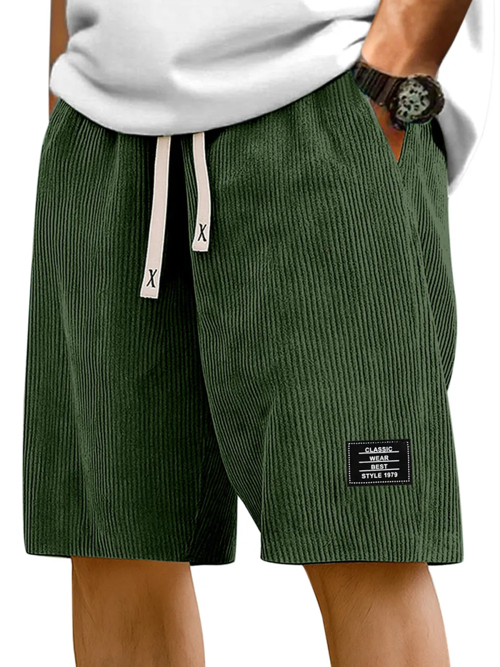 Relaxed Striped Casual Shorts