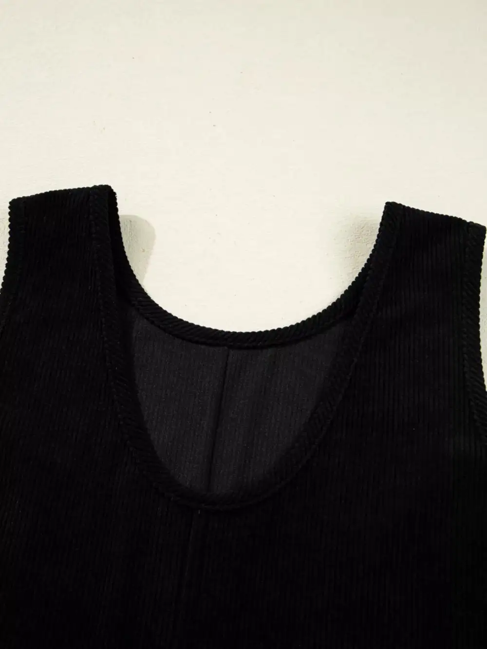 Easy Fit Corduroy Pocketed Sleeveless Mini Dress