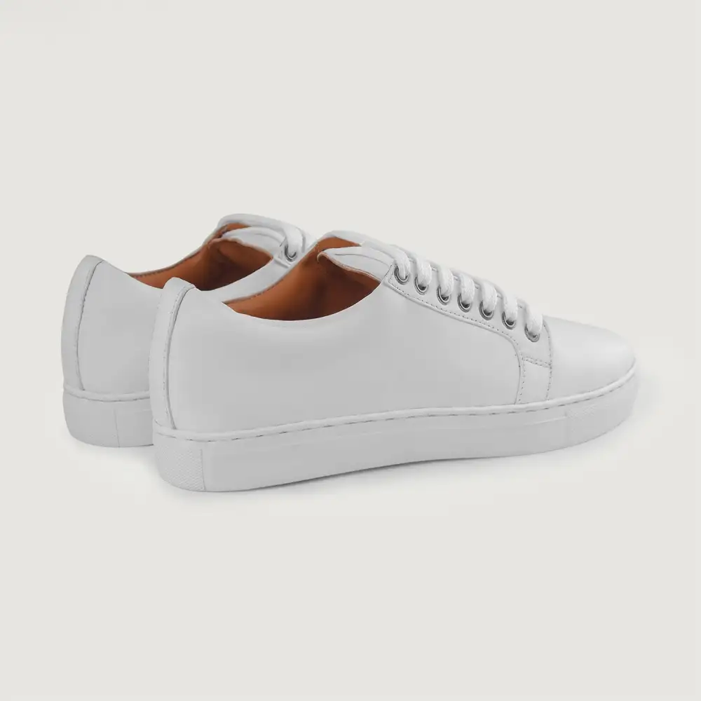 Crisp Leather Low Top Sneakers