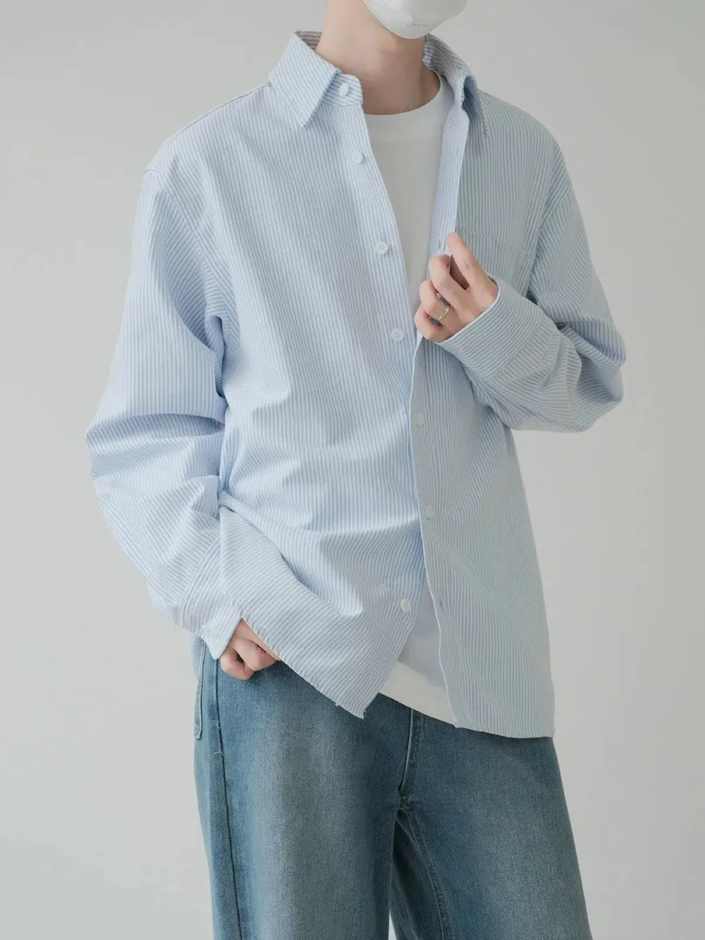 Thin Striped Clean Fit Shirt