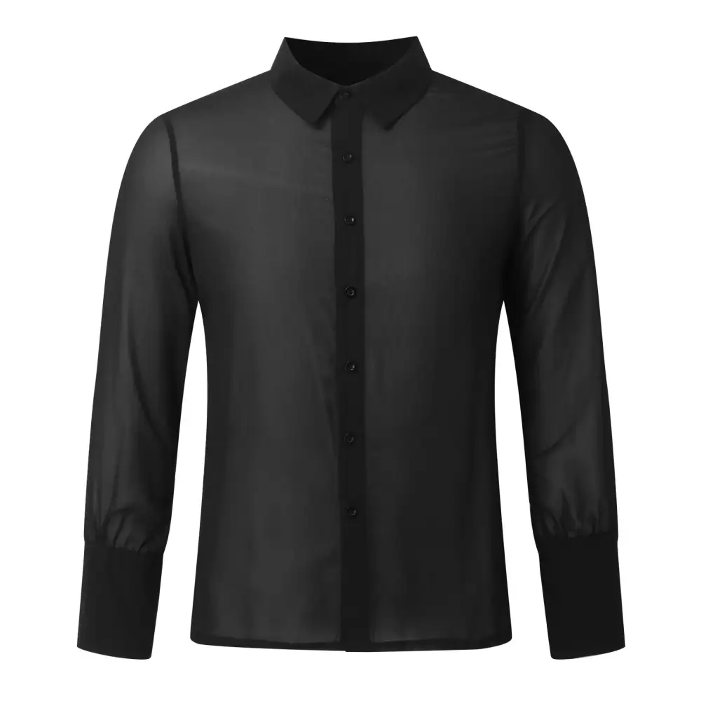 Simple Chiffon Long Sleeve Blouse