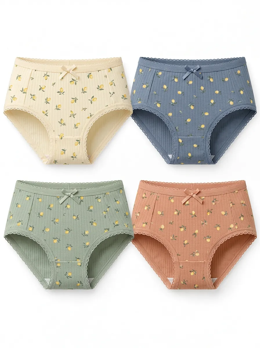 Women's Assorted Ribbed Underwear Set