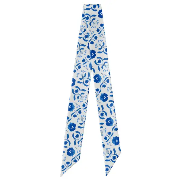 Poppy Floral Pattern Hair Scarf